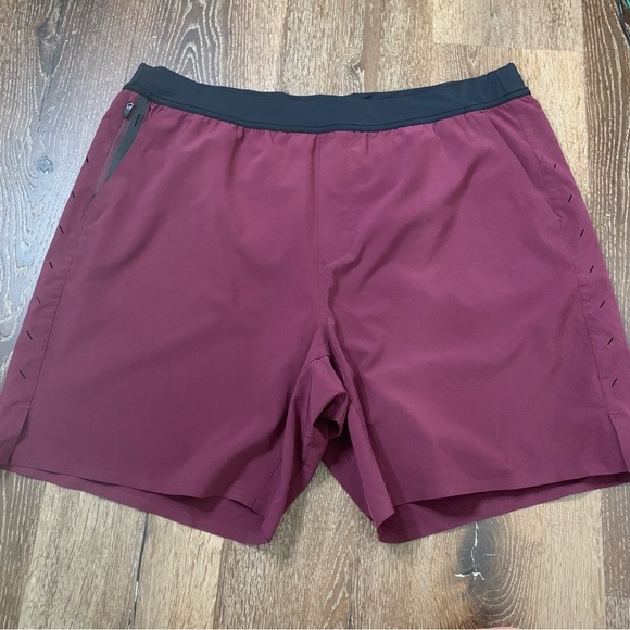 Ten thousand Mens wine colored the interval lined shorts 7” XXL - Picture 1 of 8